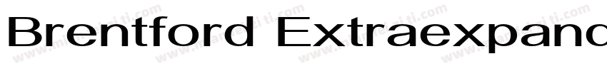 Brentford ExtraexpandedRegular字体转换